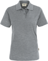 Damen-Poloshirt Top 2XL grau meliert - 60% Baumwolle, 40% Polyester, 200 g/m²