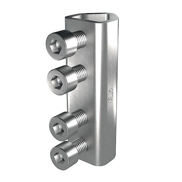 Messtrennstelle Inox mit 4 Schrauben - Draht 6-11mm, Nennquerschnitt 25-95mm²