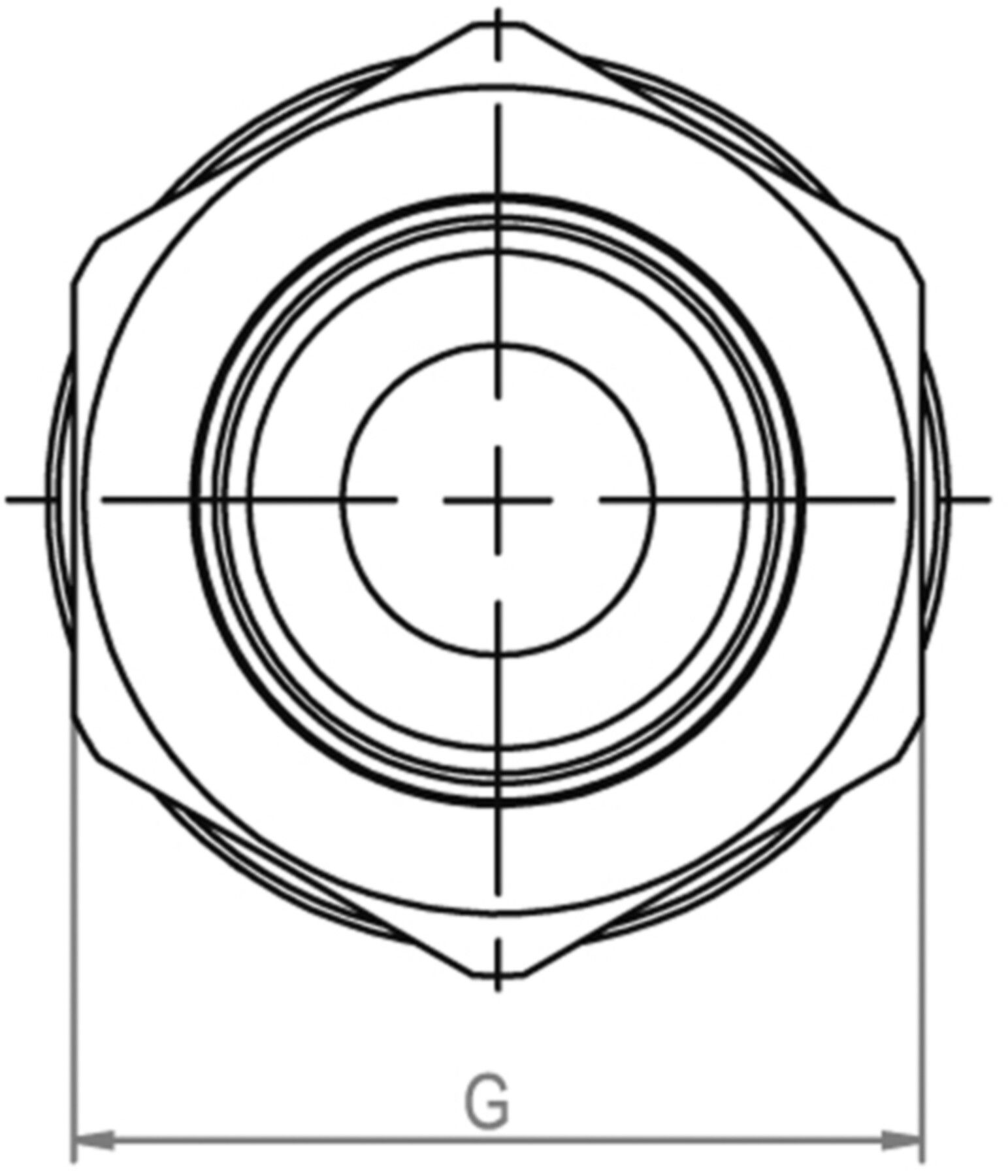 Schwarzrohradapter Simplex PLUS - mit AG und Gewindeeinschneiddichtung