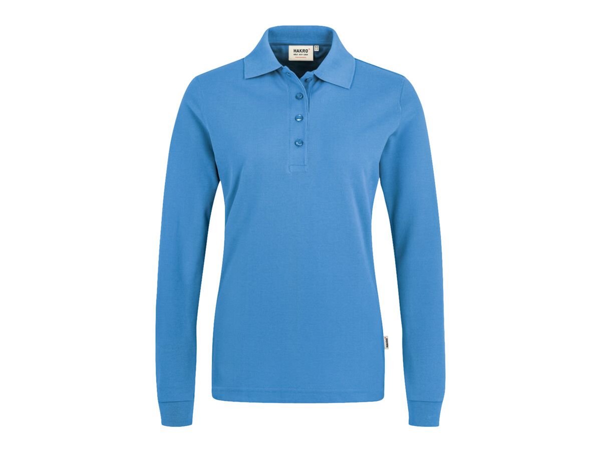 Poloshirt langärmelig Einlaufvorbehand. - 50 % Baumw. 50 % Polyester, Gr. XS-6XL