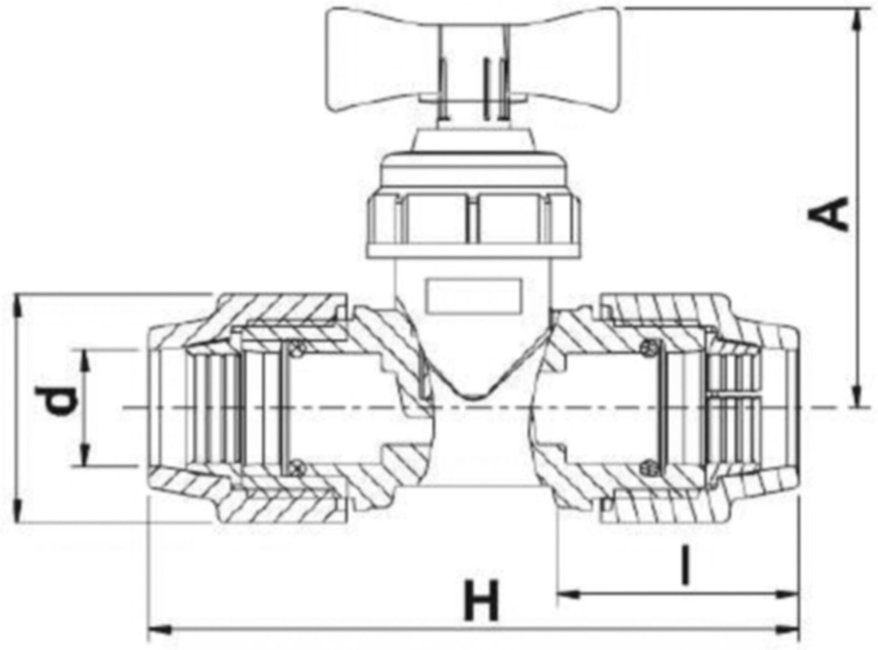 Plasson-Geradsitzventil - Typ 3407
