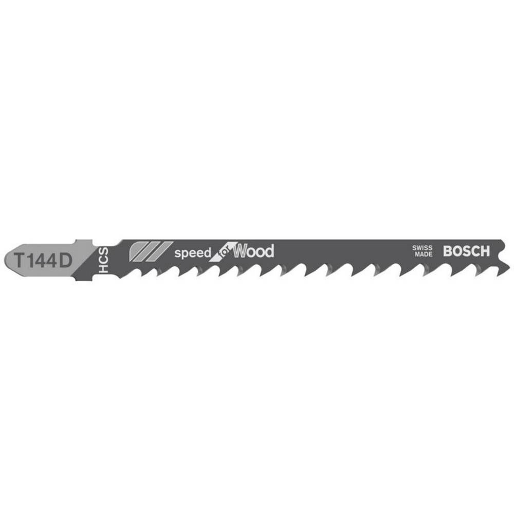 Stichsägeblatt HCS Bosch T 144 D - Holz/grob Pkt. à 25 Stk. 4-50mm