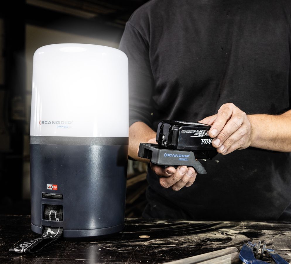 Arbeitsleuchte AREA 6 Connect 6000l - Alle Akku-Marken, 1-22 Std., 360° IP65