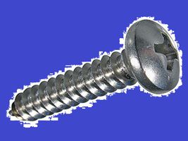 Linsen-Blechschr Phil+Spitze A2 4,8x22 - DIN 7981C    Pak à 100 Stk