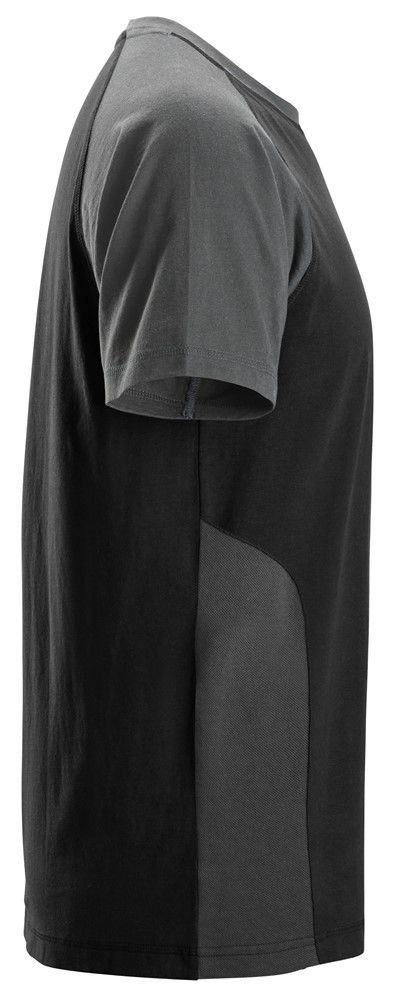 T-Shirt zweifarbig, schwarz/grau - Snickers