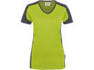 Damen-V-Shirt Co. Perf. 6XL kiwi/anth. - 50% Baumwolle, 50% Polyester, 160 g/m²