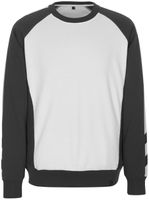 Witten Sweatshirt weiss-dunkel anthrazit - 60% Baumwolle  /  40% Polyester Gr. 2XL