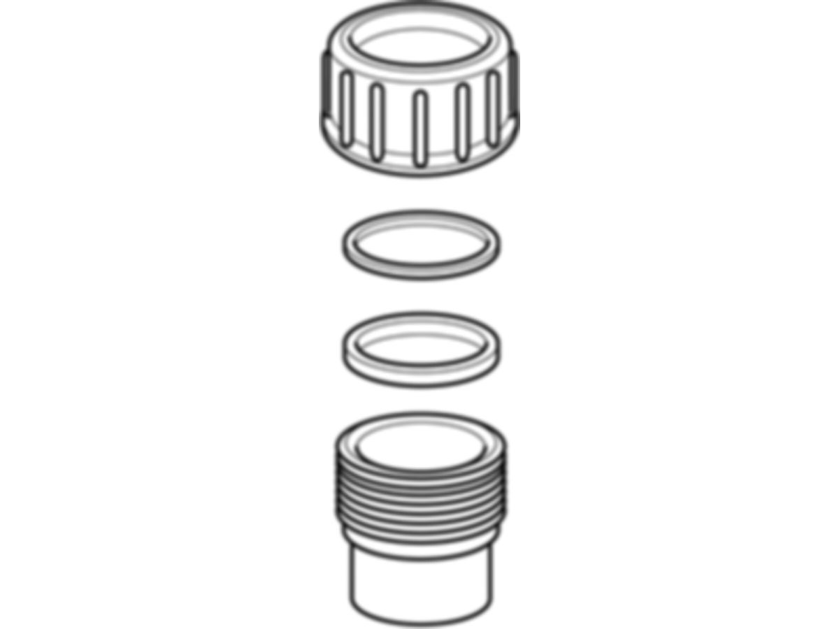 Geberit Stutzen 110 mit Verschraubung