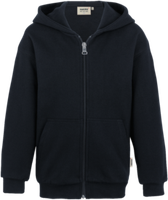 Kids-Kapuzensweatjacke Prem. 116 schwarz - 70% Baumwolle, 30% Polyester, 300 g/m²