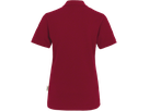 Damen-Poloshirt Top Gr. L, weinrot - 100% Baumwolle, 200 g/m²