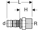 Geberit Mepla-Übergang     40-11/2"-AG