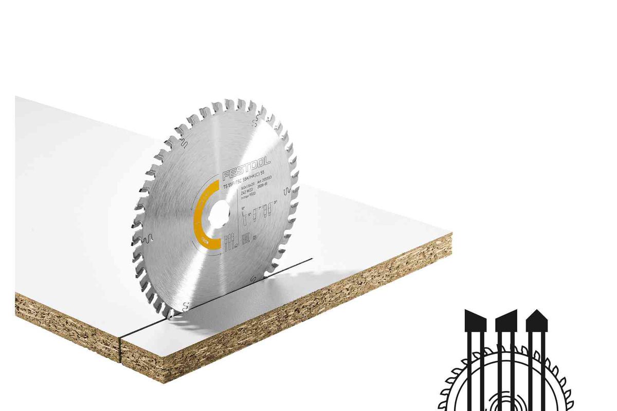 Kreissägeblatt HW 160x1.8x20 WD42 - Festool            (Wood Fine Cut)