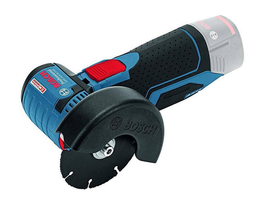 Akku-Winkelschleifer Bosch GWS12V-76solo - in L-Boxx, Schrupp-u.Trennscheibe ø 76mm