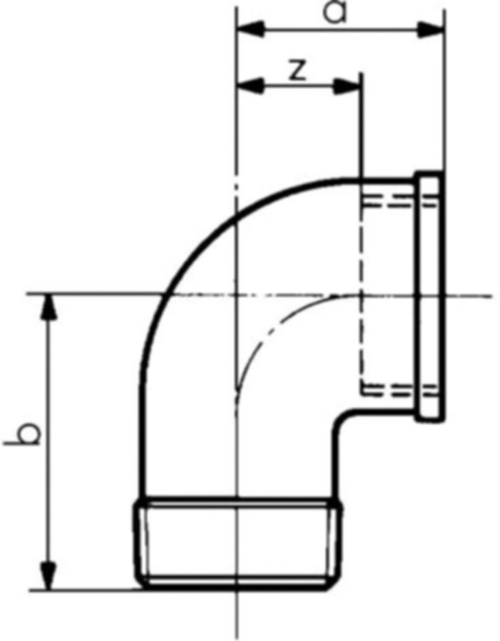 Winkel 90° +GF+ Serie 8000