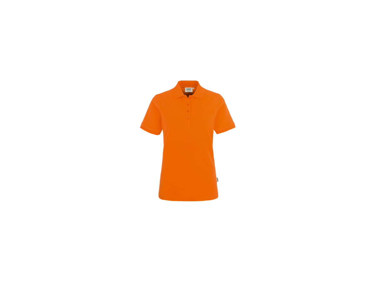 Damen-Poloshirt Classic Gr. XS, orange - 100% Baumwolle