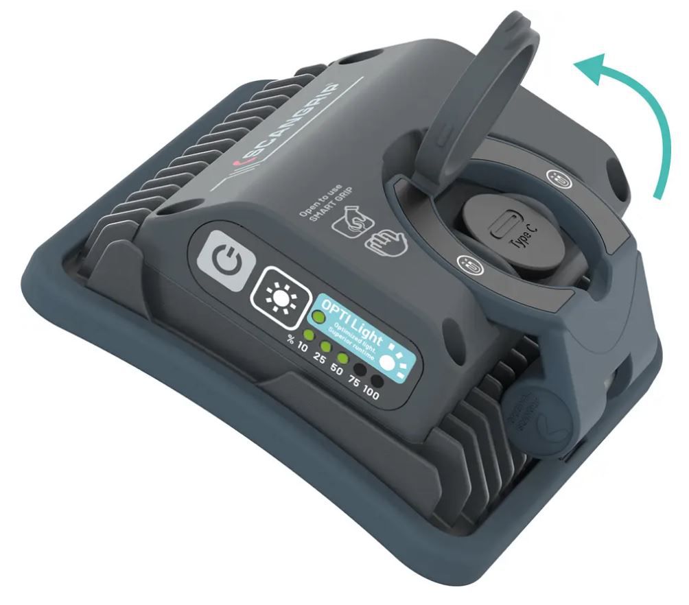 Arbeitsleuchte NOVA MINI 100-1000lm IP65 - Akku, max. 15 Std., Ladedauer 5 Std.