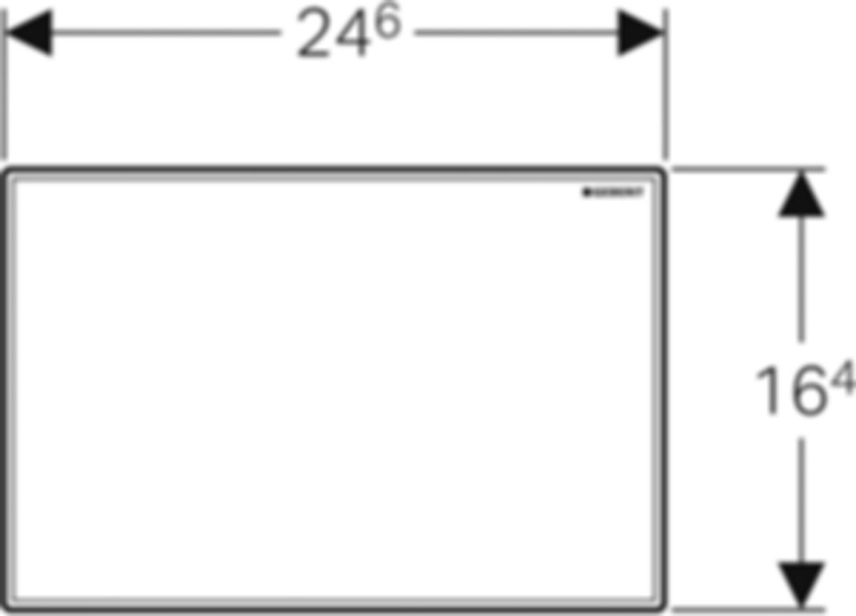 Abdeckplatte, zu Geberit Hygienespülung