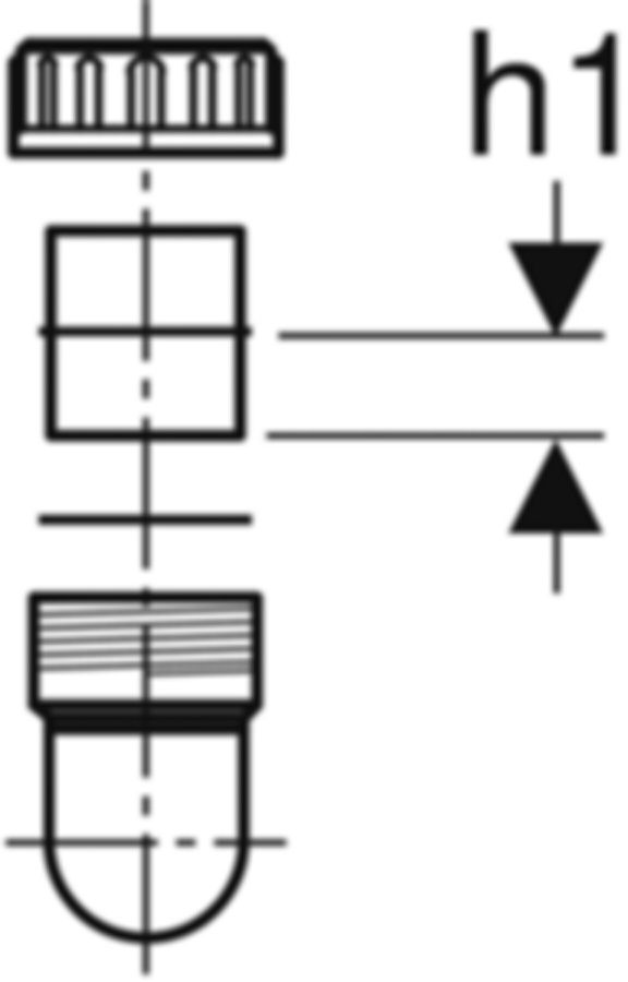 Geberit PE Sifon mit Bundverschraubungen