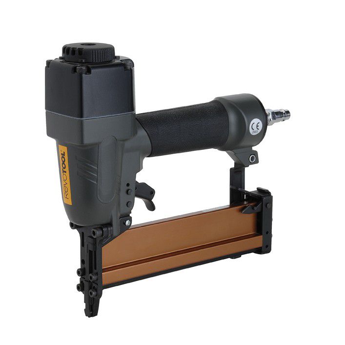 Druckluftklammergerät, Täfernagler - K90 9-40 mm,im Koffer 5.65mm RB Revotool