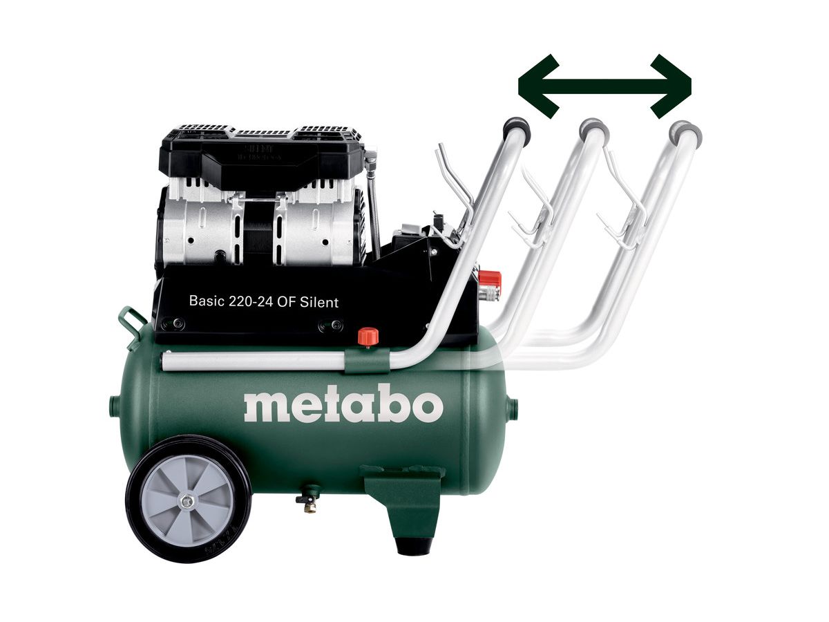 Kompressor Basic 220-24 OF Silent - im Karton, Extrem Leise,Metabo