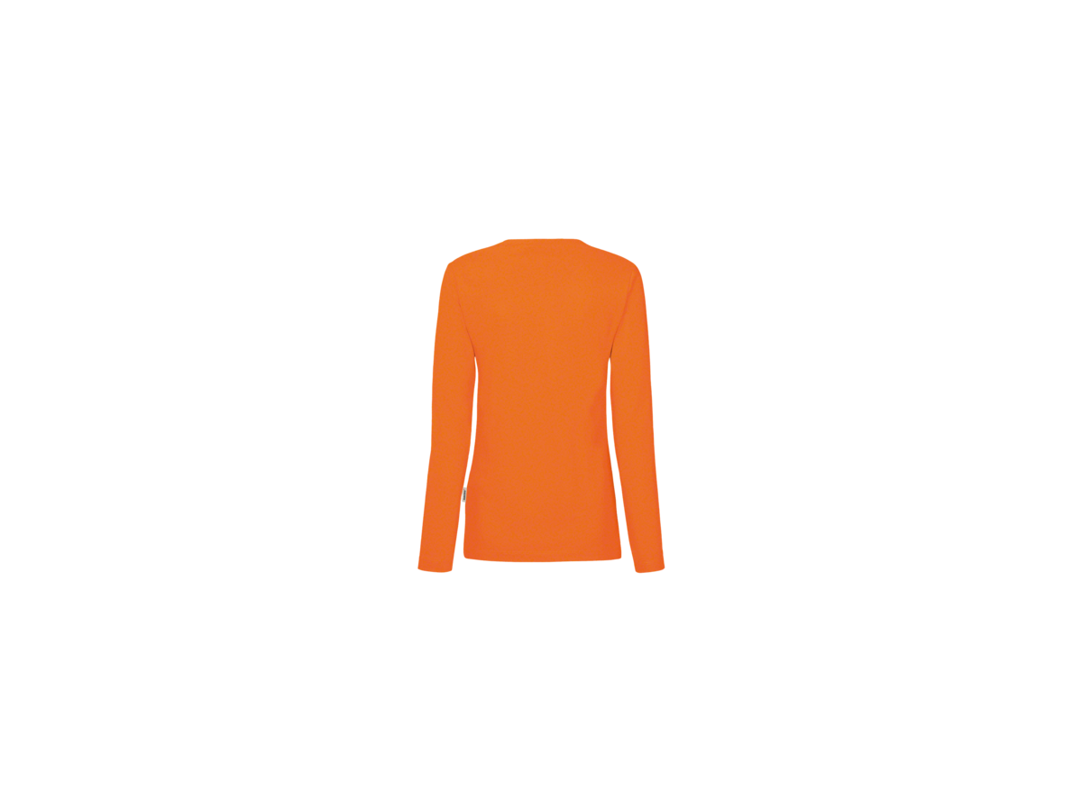 Damen-Longsleeve Perf. Gr. 4XL, orange - 50% Baumwolle, 50% Polyester, 190 g/m²