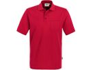 Pocket-Poloshirt Top Einlaufvorbehand. - 100 % Baumwolle, 200 g /m² Gr. XS-