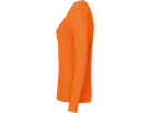 Damen-Longsleeve Perf. Gr. XS, orange - 50% Baumwolle, 50% Polyester, 190 g/m²
