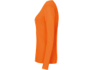 Damen-Longsleeve Perf. Gr. 4XL, orange - 50% Baumwolle, 50% Polyester, 190 g/m²