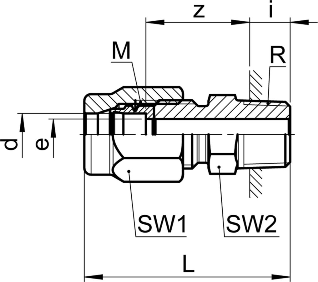 Enschraubverschraubung Serto Nr. 1121