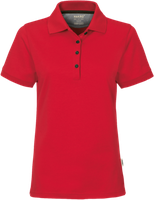 Damen-Poloshirt Cotton-Tec Gr. 2XL, rot - 50% Baumwolle, 50% Polyester, 185 g/m²