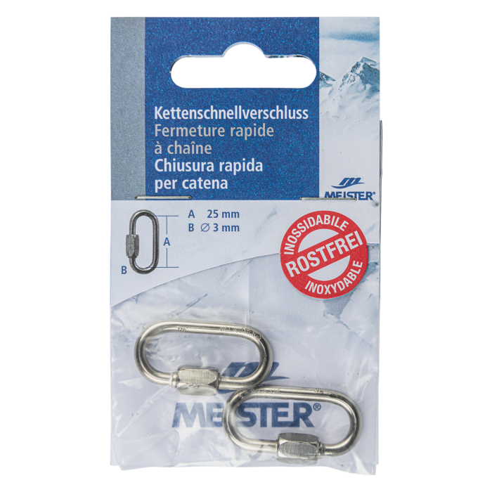 Kettenschnellverschluss MEISTER - Edelstahl Inox