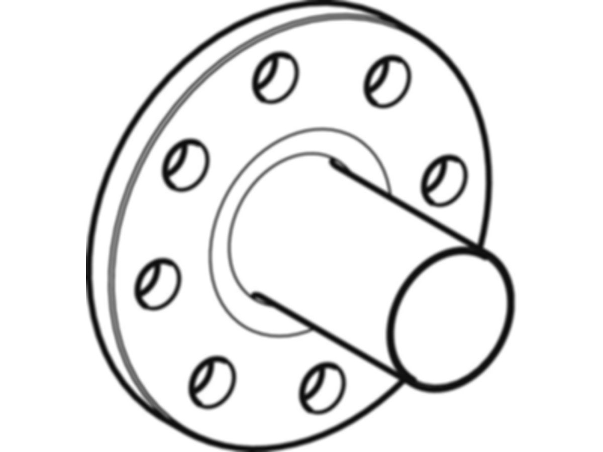 MPF-Flansch mit Steckende 76.1 mm - DN 65, PN 10/16