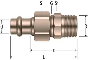Optipress-Verschraubung AG