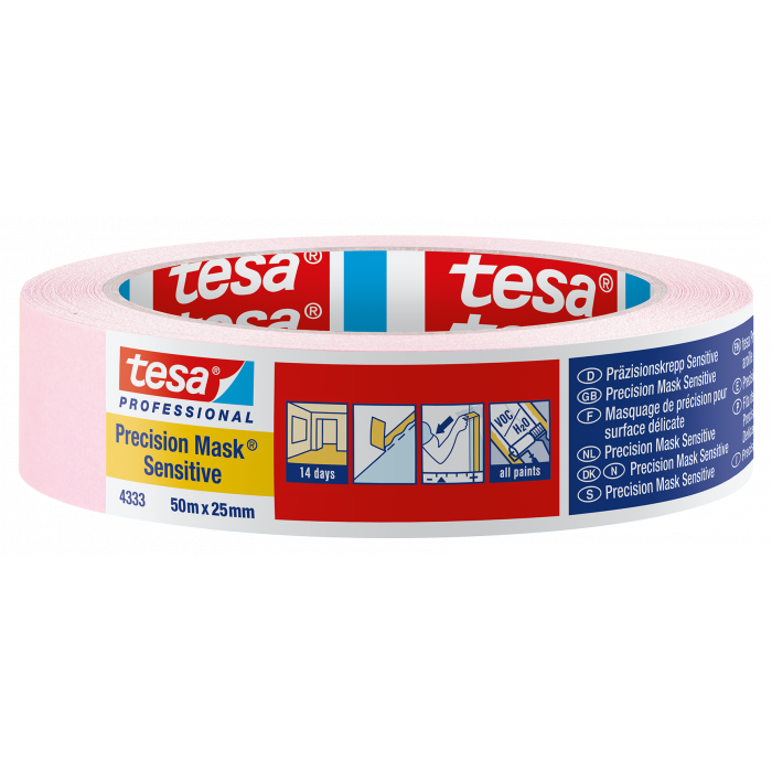 Abdeckband TESA Precision Sensitive - rosa, Innenbereich