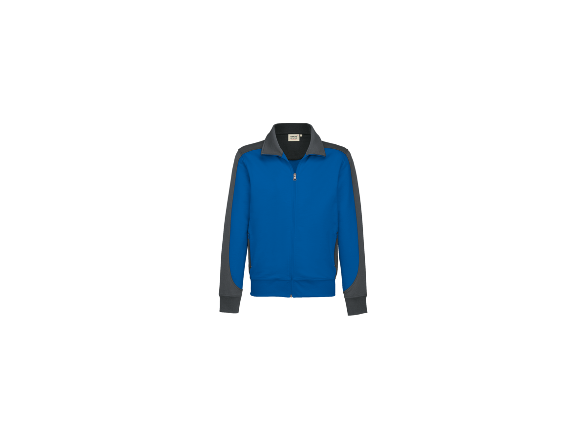 Sw.jacke Contr. Perf. 3XL royalb./anth. - 50% Baumwolle, 50% Polyester, 300 g/m²