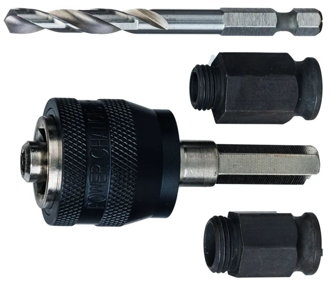 Schnellwechseladapter zu Bosch Bohrkrone - Pilot-Bohrer HSS-G 6kt-80mm Tiefe 44mm