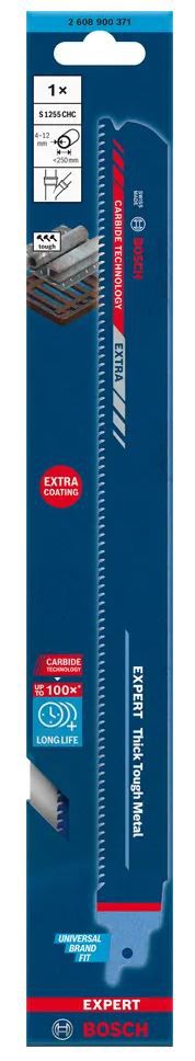 Säbelsägeblatt Bosch S 1255 CHC enduranc - EXPERT,CARBIDE Länge: 300x25x1.25mm,8TPI
