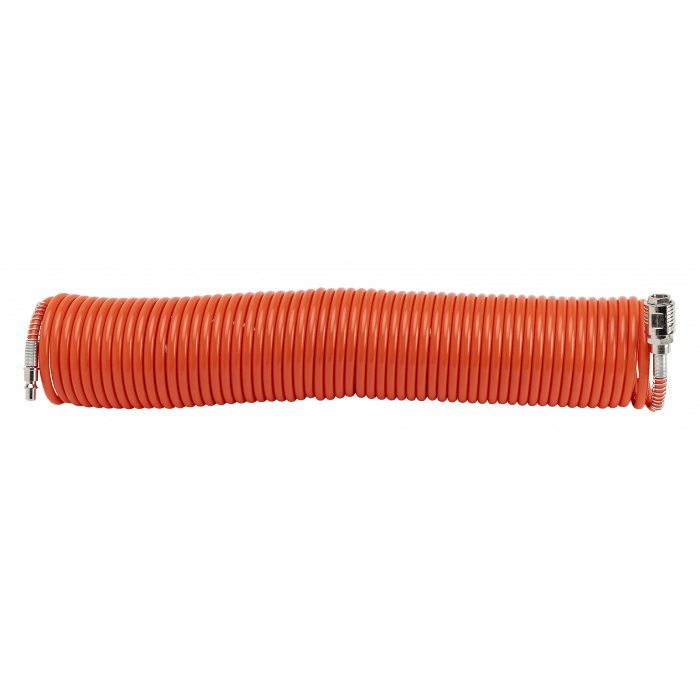 Spiralschlauch rot Ø innen 6 mm à 15 m - mit Schnellkupplung