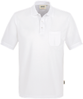 Pocket-Poloshirt Perf. Gr. 2XL, weiss - 50% Baumwolle, 50% Polyester, 200 g/m²