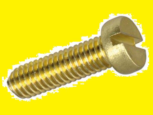Zylinderschrauben mit Schlitz Messing - DIN 84A