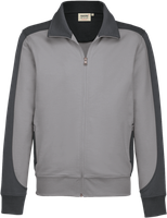 Sweatjacke Contr. Perf. 2XL titan/anth. - 50% Baumwolle, 50% Polyester