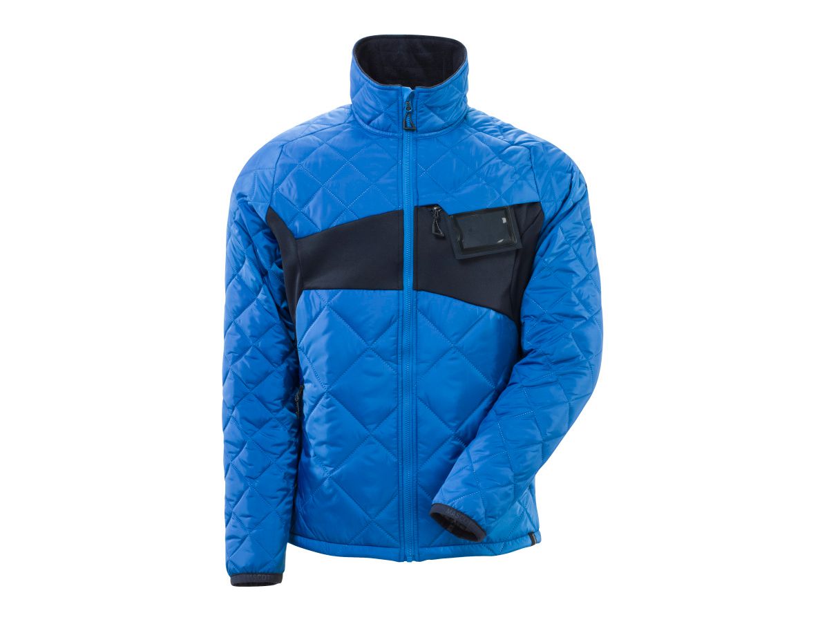 Thermojacke mit CLIMASCOT Gr. M - azurblau/schwarzblau, wasserabweisend