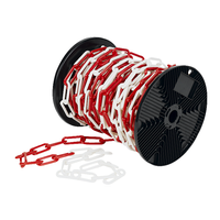 Absperrkette MEISTER Kunststoff - rot-weiss