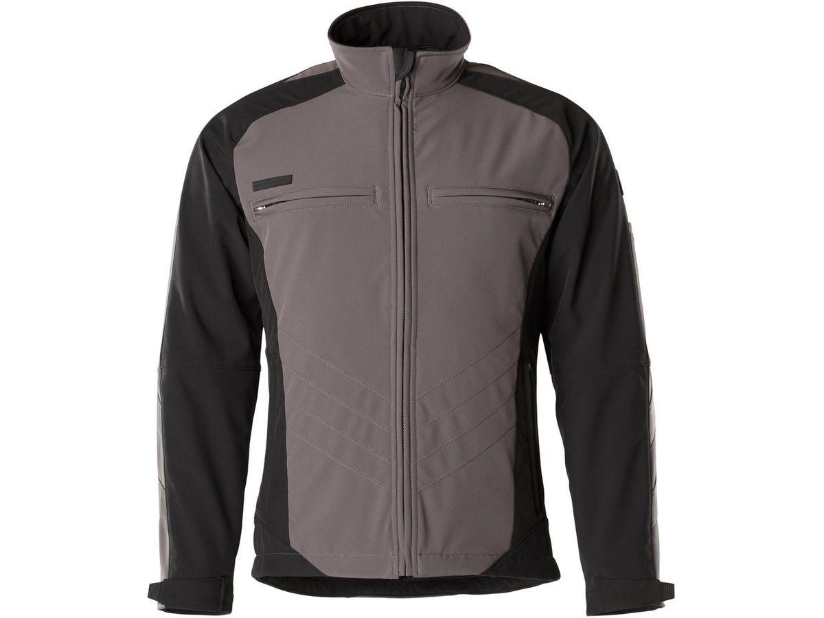 Dresden Soft Shell Jacke Grösse XS - 100% Polyester anthrazit/schwarz