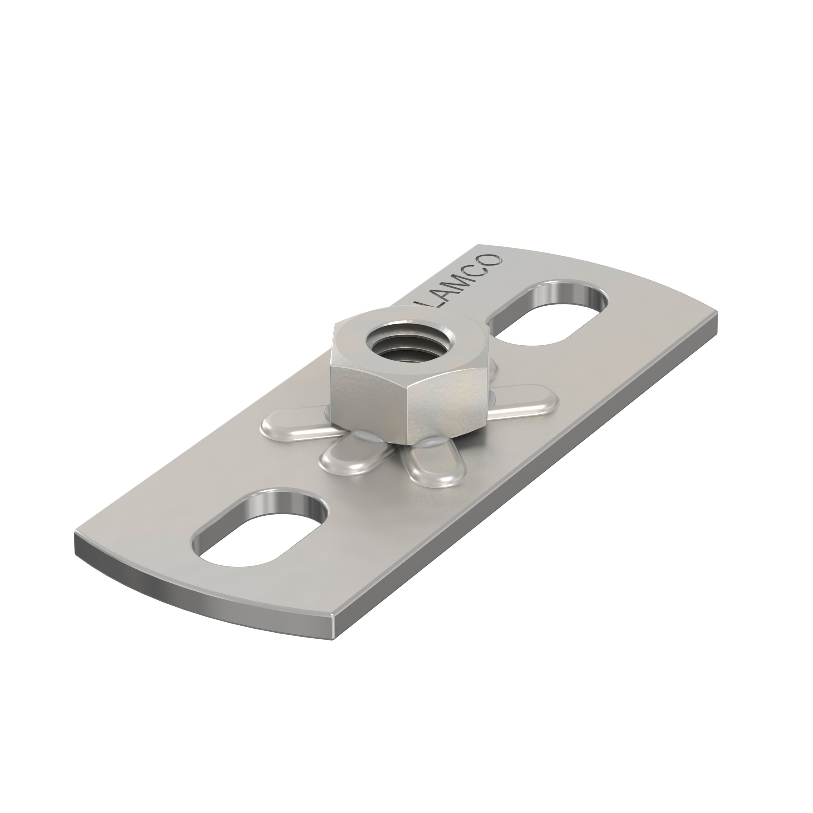 Grundplatten FLAMCO Inox V4A 80x30 mm - mit I-Gewinde