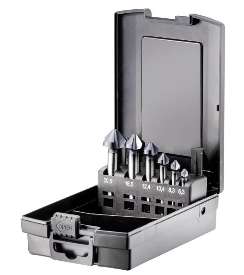 Kegelsenker-Kassetten FORTEC Premium 90° - 6.3/8.3/10.4/12.4/16.5/20.5 mm