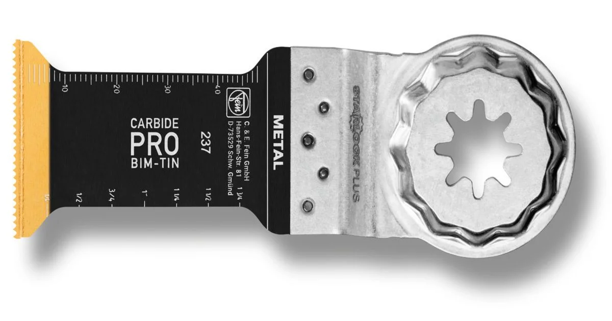 Sägeblatt Fein E-Cut Carbide Pro TiN-HM - 60x32 mm, Aufnahme SLP, für Eisen/Edelst