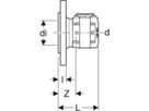 Flansche mit Presseinheit - GEBERIT FlowFit D 16.0 cm