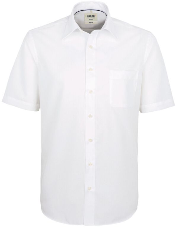 Herren Hemd kurzärmelig Business aus - 100 % Baumwolle, 120 g /m²  Gr. XS - 3XL