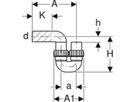 Geberit PE Sifon mit Bundverschraubungen